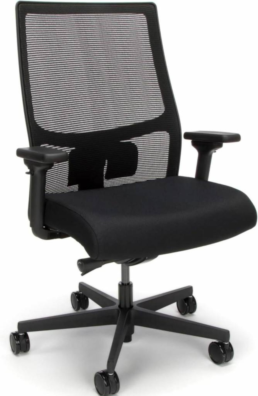 HON Ignition 2.0 Big & Tall Office Chair - Heavy Duty 450LB Capacity, Extra Wide Seat, Tilt Recline, Swivel Wheels, Ergonomic for Long Hours, Black