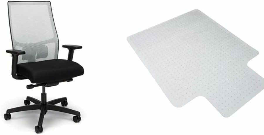 HON Ignition 2.0 Ergonomic Office Chair - Adjustable Tilt Recline, 360° Swivel, Heavy-Duty Wheels, Lumbar Support, Breathable Mesh Back, Comfortable for Home & Office Use, Executive Chair in Blue