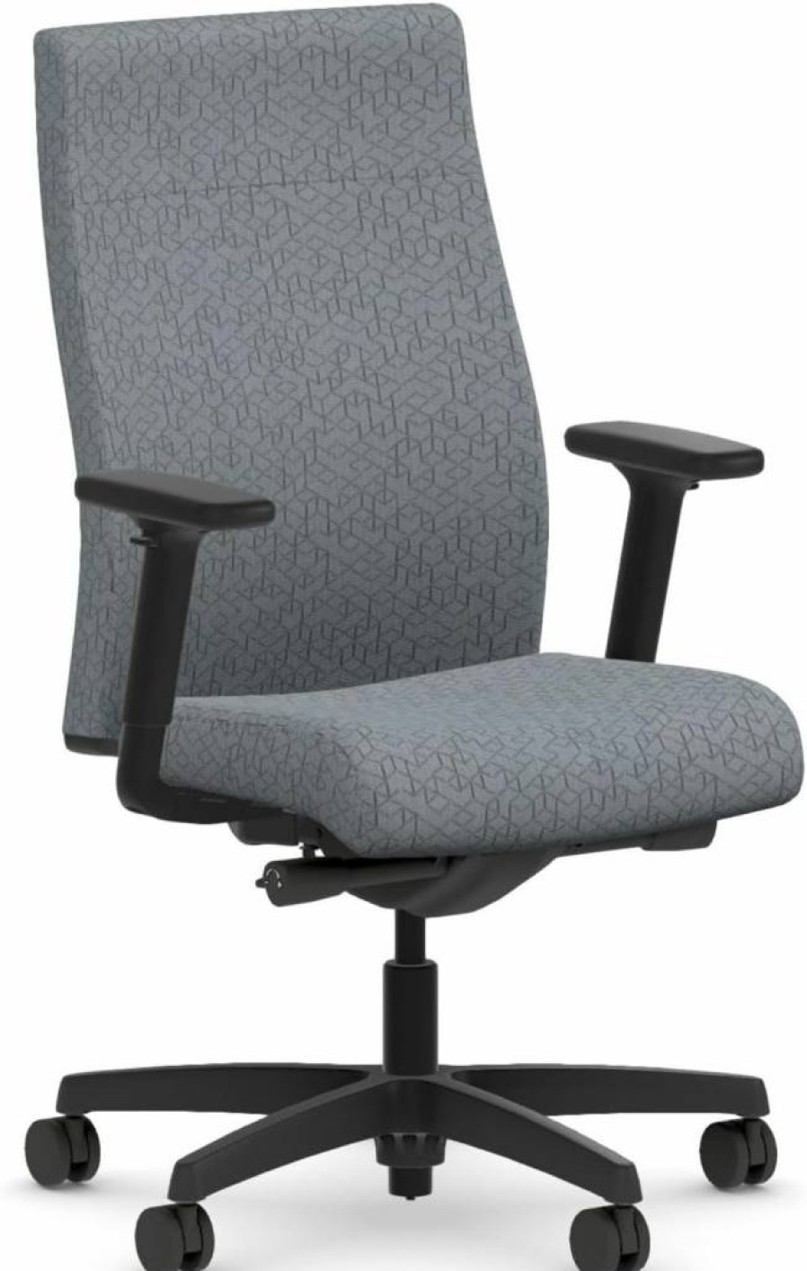 HON Ignition 2.0 Ergonomic Office Chair - Adjustable Lumbar Support, Armrests, Seat Height & Swivel Wheels, Black Mesh Desk Chair for Home & Office