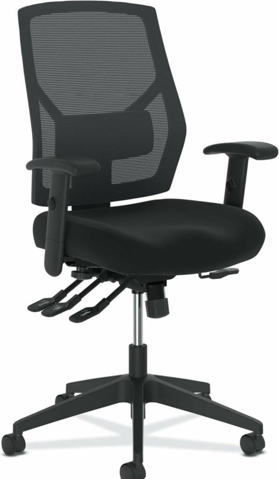 HON Crio Big and Tall Office Chair – Heavy Duty 450Lbs Capacity, Extra Wide Reclining Desk Chair with Swivel Wheels, Ergonomic Support for Long Hours