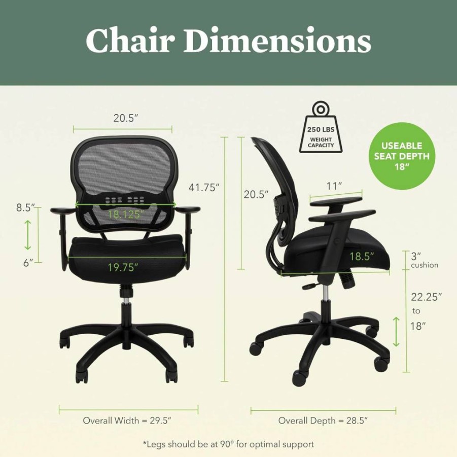 HON Wave Big and Tall Office Chair with 450Lbs Capacity, Extra Wide Seat, Heavy Duty Tilt Recline, Swivel Wheels, Ergonomic Support for Long Hours