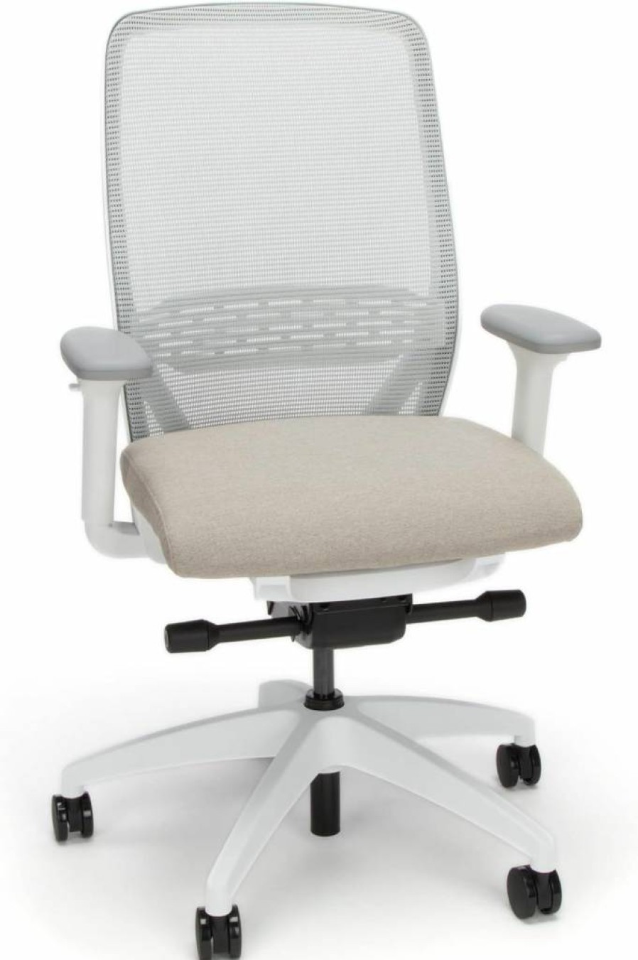 HON Nucleus Black Ergonomic Office Chair with Mesh Back, Synchro-Tilt Recline, Adjustable Lumbar Support & Armrests, Swivel Wheels for Home & Task Work